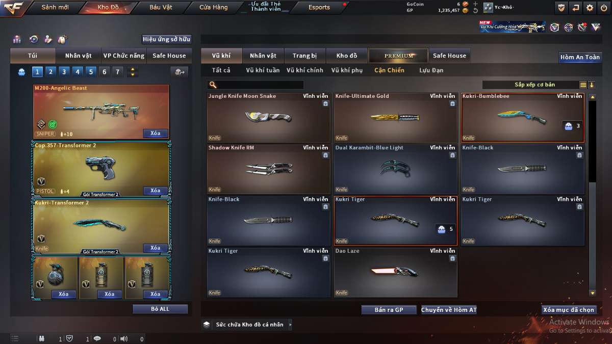 shop acc cf uy tin gia re